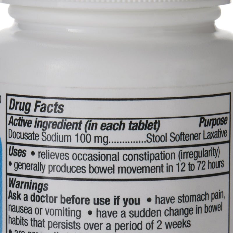 Major® Docusate Sodium Stool Softener, 1 Bottle of 100 (Over the Counter) - Img 3