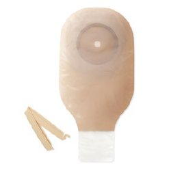 Premier™ One-Piece Drainable Ostomy Kit, 12 Inch Length, 2½ Inch Stoma, 1 Box of 5 (Ostomy Pouches) - Img 1