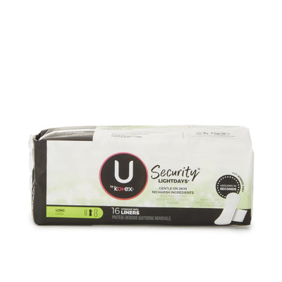 U by Kotex® Security® Lightdays® Wrapped Liners, 1 Case of 12 (Feminine Protection) - Img 3