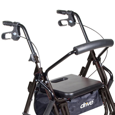 drive™ Duet 4 Wheel Rollator, Black, 1 Each (Mobility) - Img 4