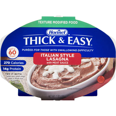 Thick & Easy® Purées Italian Style Beef Lasagna Purée Thickened Food, 7-ounce Tray, 1 Case of 7 (Nutritionals) - Img 1