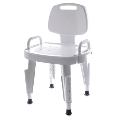 Maddak Adjustable Shower Seat with Arms and Back, 1 Each (Commode / Shower Chairs) - Img 1