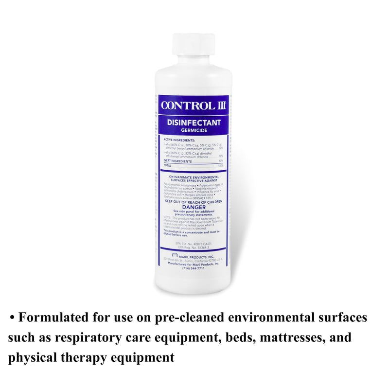 Control III® Surface Disinfectant Cleaner, 1 Each (Cleaners and Disinfectants) - Img 3