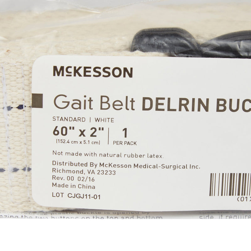 McKesson Gait Belt, 60 Inch, White, 1 Case of 48 (Transfer Equipment) - Img 3