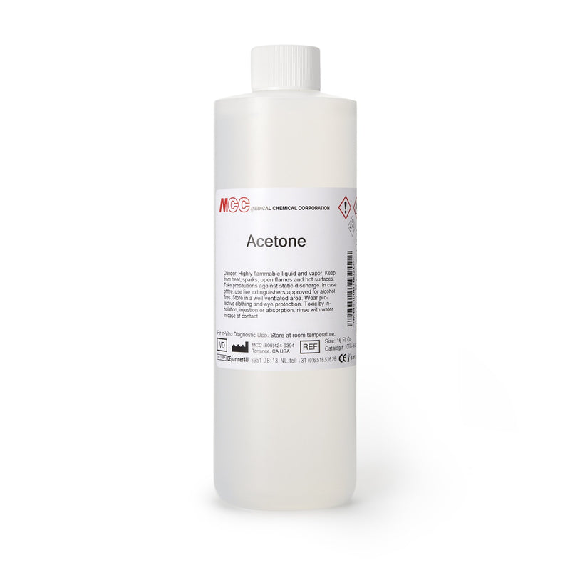 Medical Chemical Acetone Chemistry Reagent, 16-ounce Bottle, 1 Each (Chemicals and Solutions) - Img 1