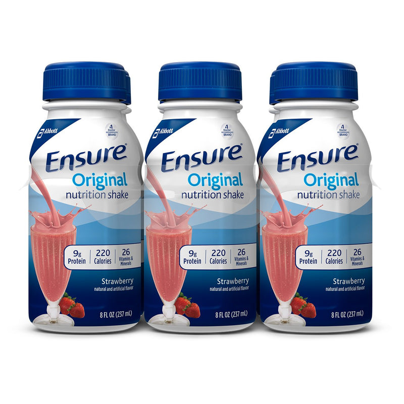 Ensure® Original Strawberry Oral Supplement, 8 oz. Bottle, 1 Each (Nutritionals) - Img 1