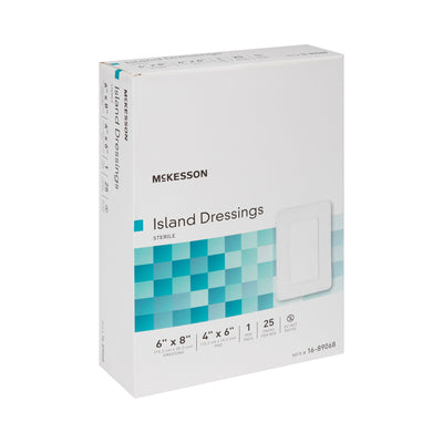 McKesson White Adhesive Dressing, 6 x 8 Inch, 1 Box of 25 (General Wound Care) - Img 6