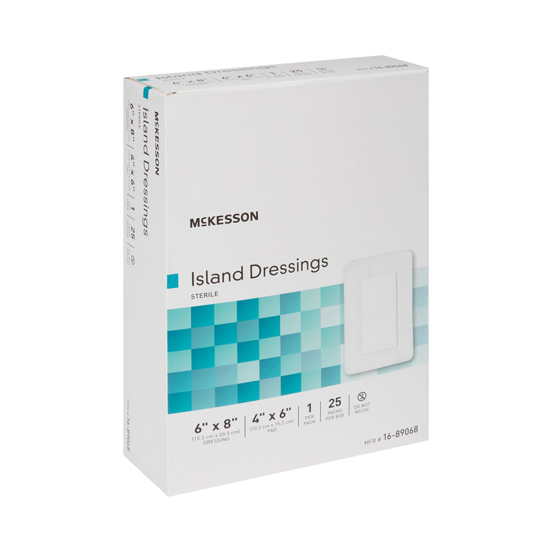 McKesson White Adhesive Dressing, 6 x 8 Inch, 1 Box of 25 (General Wound Care) - Img 6