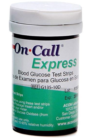 On Call® Express Blood Glucose Test Strips, 1 Case of 10000 (Diabetes Monitoring) - Img 1