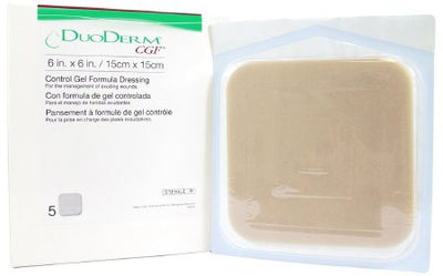 DuoDerm® CGF® Border Hydrocolloid Dressing, 4 x 5 Inch Triangle, 1 Each (Advanced Wound Care) - Img 1