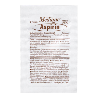 Medique® Aspirin Pain Relief, 1 Case of 25 (Over the Counter) - Img 3