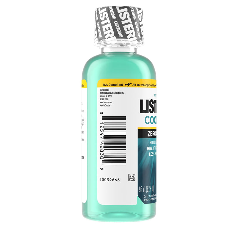 Listerine® Zero® Clean Mint Mouthwash, 3.2 oz. Bottle, 1 Each (Mouth Care) - Img 3