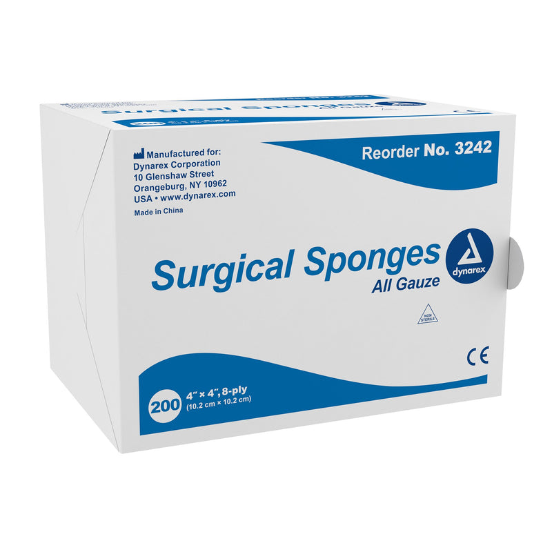 Dynarex® NonSterile Gauze Sponge, 4 x 4 Inch, 1 Pack (General Wound Care) - Img 1