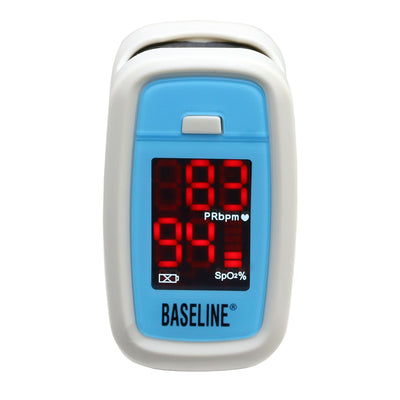 FEI Baseline Fingertip Pulse Oximeter, Battery Operated Visible Alarm, 1 Each (Oximetry) - Img 2