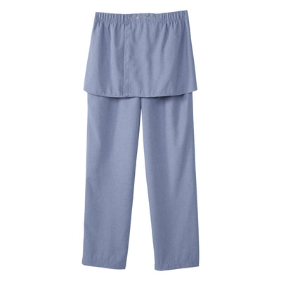 Silverts® Women's Open Back Gabardine Pant, Heather Chambary Blue, Large, 1 Each (Pants and Scrubs) - Img 2