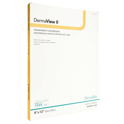 DermaView II™ Transparent Film Dressing with Border, 8 x 12 Inch, 1 Each () - Img 1