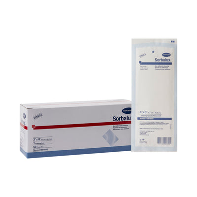 Sorbalux® Non-Adherent Dressing, 3 x 8 inch, 1 Box of 50 (General Wound Care) - Img 1