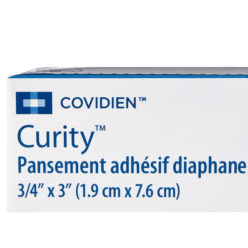 Curity™ Sheer Adhesive Strip, ¾ x 3 Inch, 1 Box of 50 (General Wound Care) - Img 5