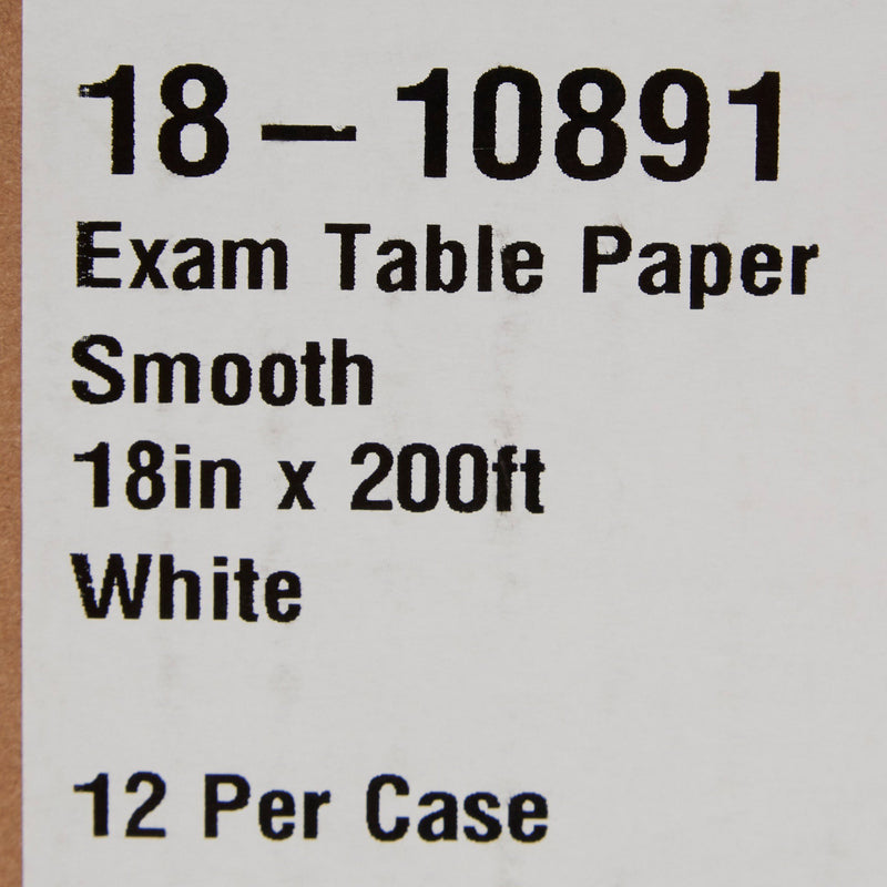 McKesson Smooth Table Paper, 18 Inch x 200 Foot, White, 1 Case of 12 (Table Paper) - Img 3