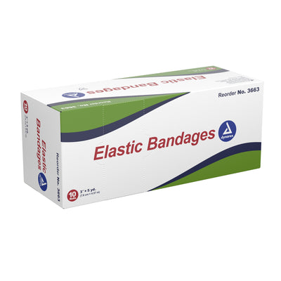 Dynarex® Clip Detached Closure Elastic Bandage, 3 Inch x 4-1/2 Yard, 1 Case of 50 (General Wound Care) - Img 1