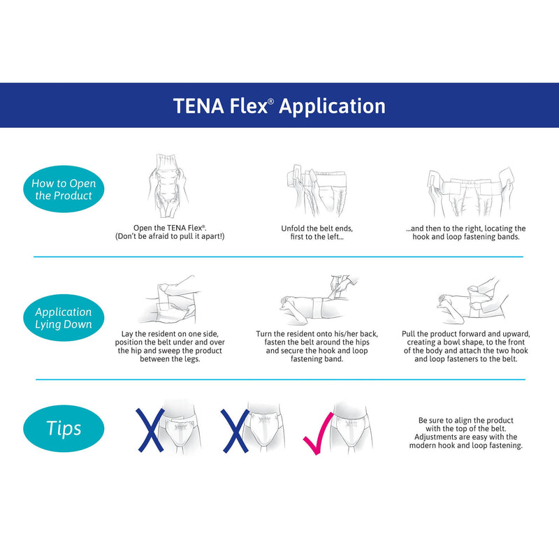 Tena® Flex™ Super Incontinence Belted Undergarment, Size 8, 1 Case of 3 () - Img 7