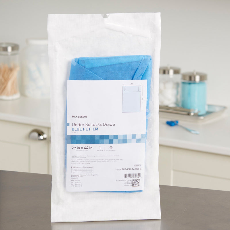 McKesson Sterile Under Buttocks Obstetrics / Gynecology Drape, 29 x 44 Inch, 1 Case of 25 (Procedure Drapes and Sheets) - Img 6