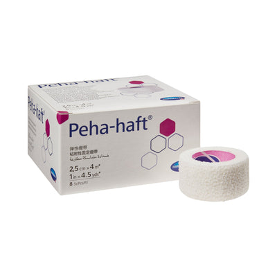 Peha-haft® Self-adherent Closure Absorbent Cohesive Bandage, 1 Inch x 4-1/2 Yard, 1 Box of 8 (General Wound Care) - Img 1