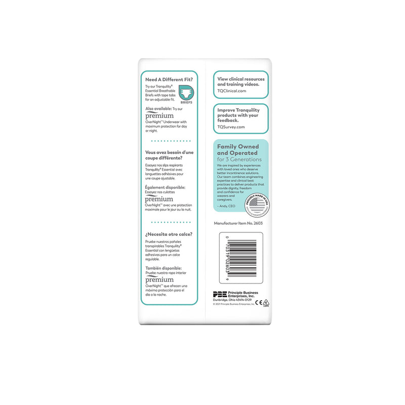 Select® Heavy Protection Absorbent Underwear, Extra Small, 1 Bag of 24 () - Img 3