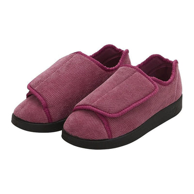 Silverts® Women's Double Extra Wide Easy Closure Slippers, Dusty Rose, Size 8, 1 Pair (Slippers and Slipper Socks) - Img 1