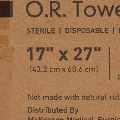 McKesson Blue Sterile O.R. Towel, 17 x 27 Inch, 1 Case of 12 (Procedure Towels) - Img 5