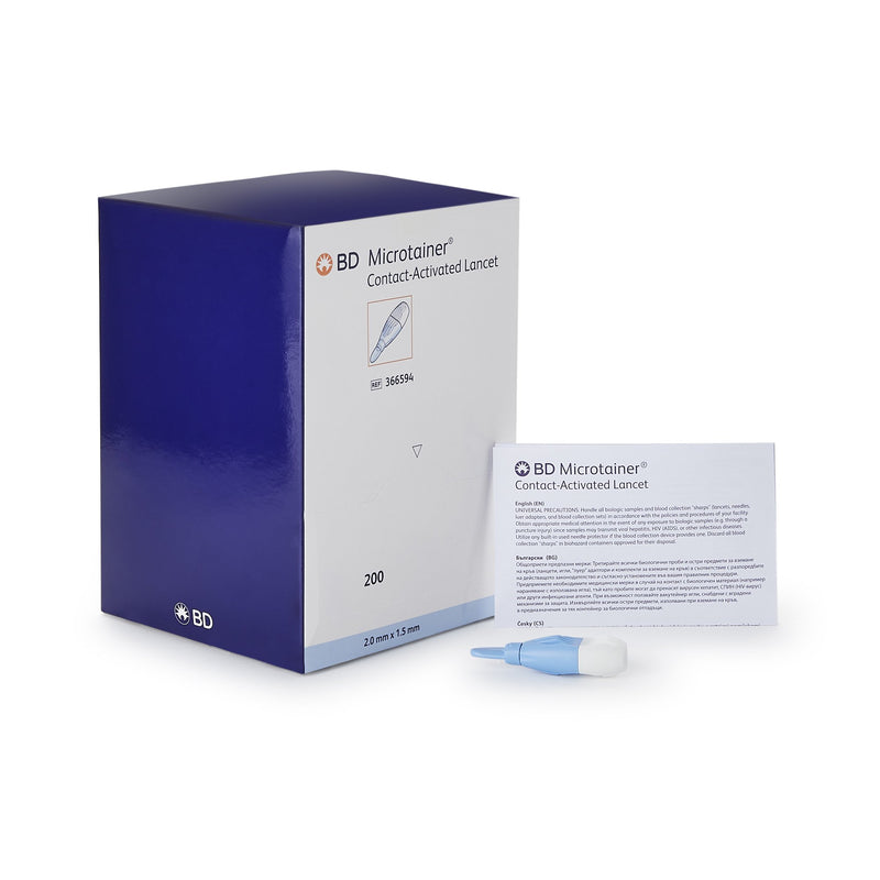 BD Microtainer™ Safety Lancet, 1 Case of 2000 (Diabetes Monitoring) - Img 1