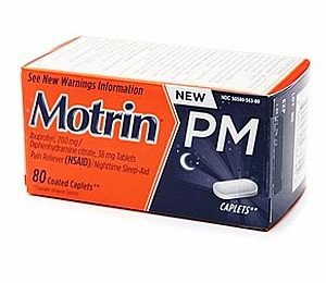 Motrin® PM Ibuprofen Diphenhydramine Citrate Nighttime Pain Relief, 1 Case of 24 (Over the Counter) - Img 1