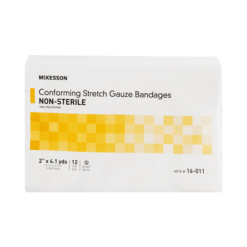 McKesson NonSterile Conforming Bandage, 2 Inch x 4-1/10 Yard, 1 Bag of 12 (General Wound Care) - Img 2