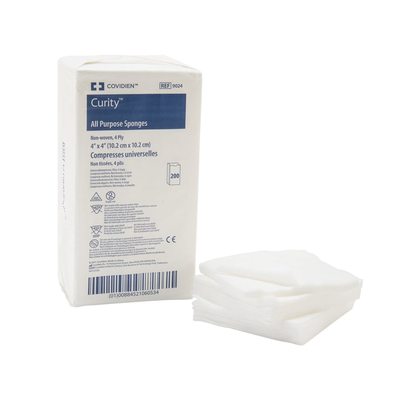 Curity™ NonSterile Nonwoven Sponge, 4 x 4 Inch, 1 Case of 2000 (General Wound Care) - Img 1