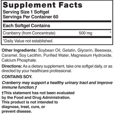 Nature's Blend Cranberry Concentrate Herbal Supplement, 1 Bottle (Over the Counter) - Img 2