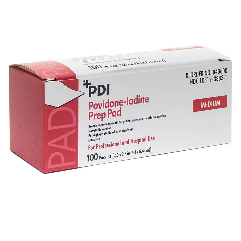 PDI® PVP Prep Pad, Medium, 1 Box of 100 (Skin Care) - Img 1