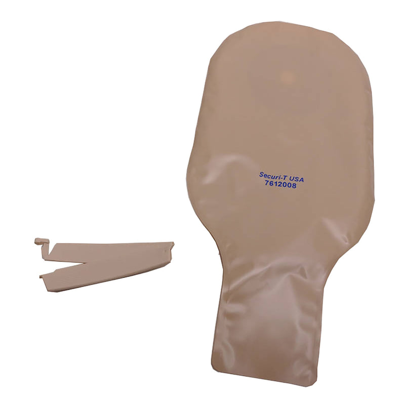 Securi-T™ One-Piece Drainable Ostomy Pouch, 2½ Inch Stoma, 1 Box of 10 (Ostomy Pouches) - Img 2