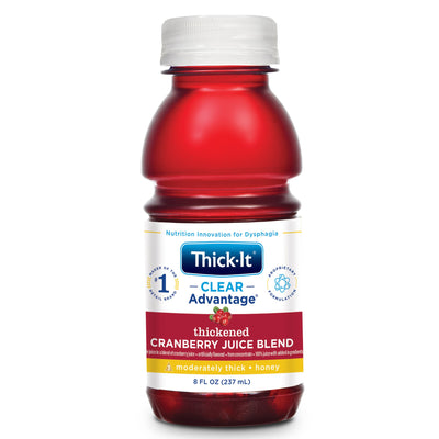 Thick-It® Clear Advantage® Honey Consistency Cranberry Thickened Beverage, 8 oz. Bottle, 1 Each (Nutritionals) - Img 1