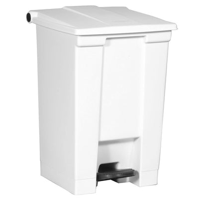 CAN, WASTE RUBBERMAID RECTANGULAR STEP-ON WHT 12GL (Waste Receptacles) - Img 1