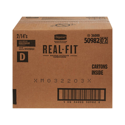 Depend® Real Fit® Maximum Absorbent Underwear, Small / Medium, 1 Pack of 14 () - Img 9