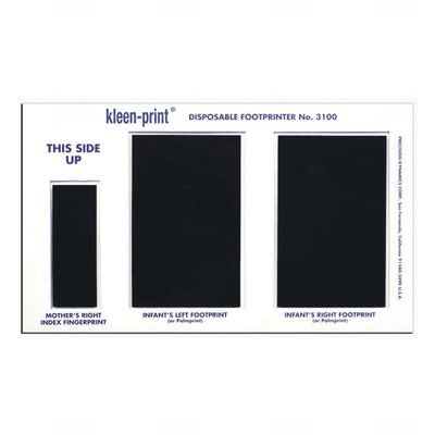 Kleen-Print® Footprinter and Thumb Pad, 1 Box of 25 (Identification Printers) - Img 1