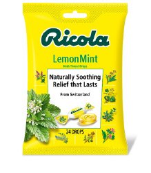 RICOLA, THROAT DROP LEMON-MINT(24/BG)