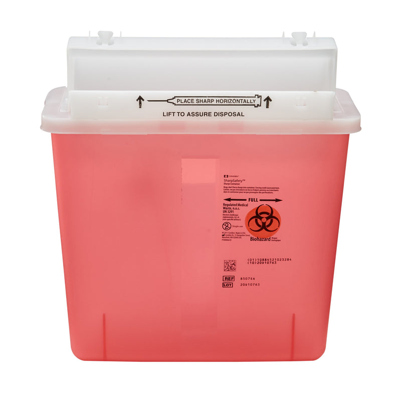 SharpStar™ In-Room™ Multi-purpose Sharps Container, 1-1/4 Gallon, 12-1/2 x 5-1/2 x 10-3/4 Inch, 1 Each () - Img 1