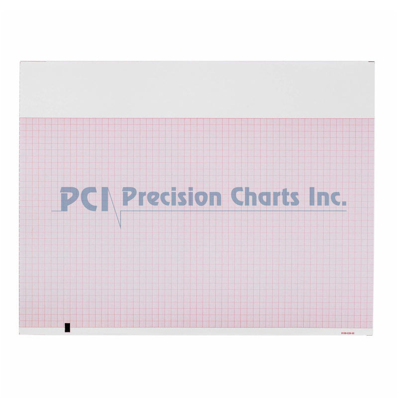 Precision Charts ECG Recording Paper, 1 Case of 12 (Diagnostic Recording Paper and Film) - Img 1