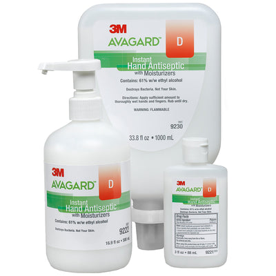 3M Avagard D Hand Antiseptic with Moisturizers, 3 fl oz Bottle, 1 Case of 48 (Skin Care) - Img 5