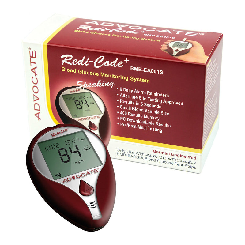 Advocate® Redi-Code® Plus Speaking BG Meter, 1 Each (Diabetes Monitoring) - Img 1