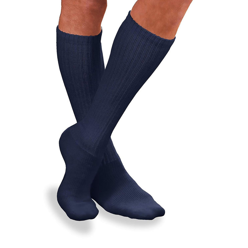 BSN Medica JOBST Sensifoot Diabetic Sock, Crew Large, Navy, Closed Toe, 1 Pair (Compression Garments) - Img 1