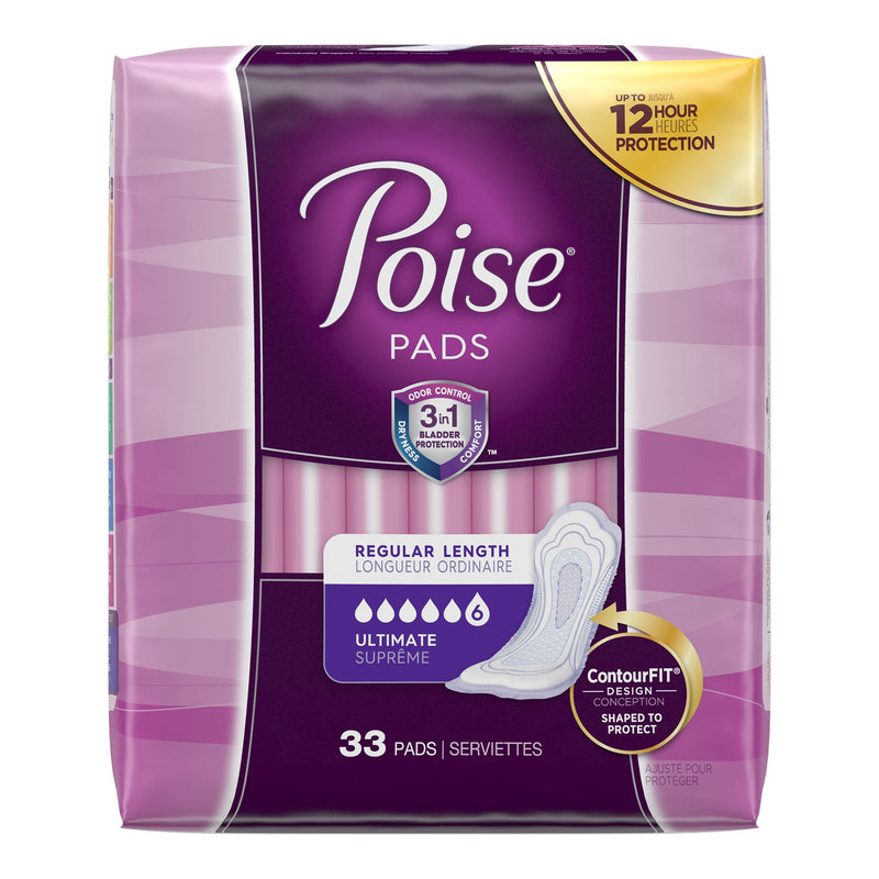 Poise Bladder Control Pads, Heavy Absorbency, 1 Pack of 33 () - Img 3