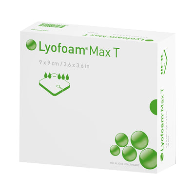 Lyofoam® Max T Nonadhesive without Border Foam Dressing, 3½ x 3½ Inch, 1 Each (Advanced Wound Care) - Img 3