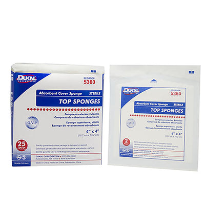 Dukal™ Sterile Nonwoven Sponge, 4 x 4 Inch, 1 Box of 25 (General Wound Care) - Img 1